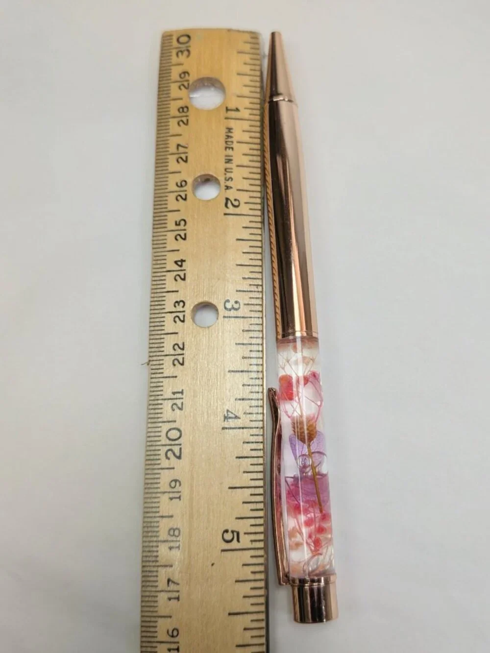 5pc Floating Floral Herbarium Pen Set Light Liquid Motion Cottagecore NEW